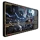 MTG Spielmatte Mit Zonen, MTG Spielmatte Genäht Kanten Glatte Gummioberfläche Kampfbrettspiel 60 x 35 cm TCG Spielmatte