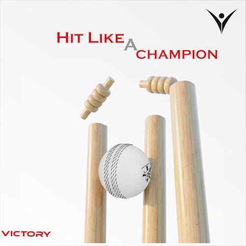 Image of Victory T-20 Synthetic Cricket Ball for Tournament, Street Match - Wind Ball (White)