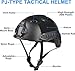 Airsoft Helmet and Full Face Mask, PJ Fast Helmet, Removable Anti-Fog Goggles, Suitable for Paintball, Role-Playing, CS Games