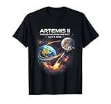 Artemis II Rocket Space Launch Back to The Moon Mission 2026 T-Shirt
