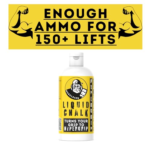 Image of Muscleape Liquid Chalk for Titanium Strenght Dry Grip.Sweat Free Hands for Weightlifting, Gym, Rock Climbing, Calisthenics, Gymnastics, Crossfit, Bodybuilding Sufficient for 150+ Lifts. 210 Ml.