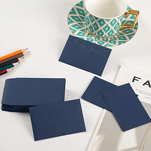 100 Pack Money Envelopes Cash Budget Envelopes #7 Coin Envelope For Cash, Budgeting, Check, Gifts Cards, 3.5 X 6.5 Inches (Navy Blue) #TOP3