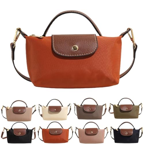 Mini sac à bandoulière tendance pour femme, petit sac à main polyvalent avec bandoulière réglable, sac à main carré vintage de couleur unie (Orange)