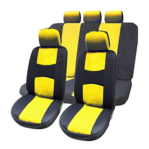 Didasong 9 Pcs Car Seat Covers Full Set Automobile Seat Protection Cover Vehicle Seat Covers Universal Car Accessories Car-Styling
