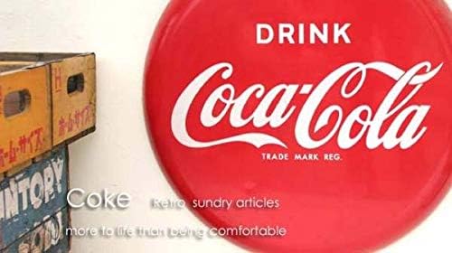 COKE コカ コーラ DRINK ドリンク 当時物 直径60 看板 ☆昭和レトロ 