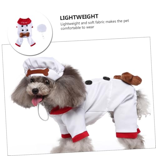 Disfraz para perro talla L color blanco miniatura 7