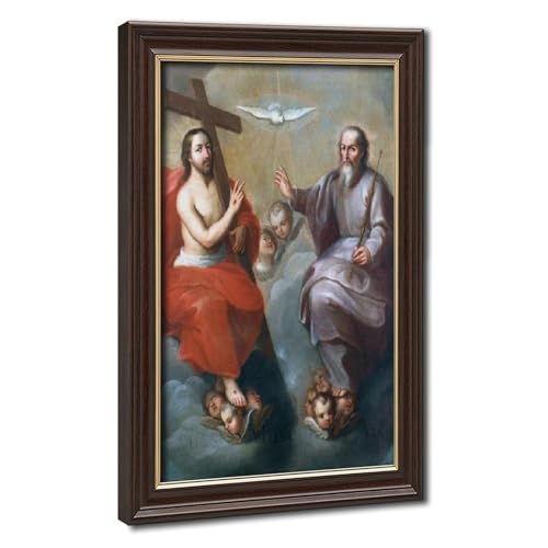Toile Sainte Trinité Miguel Cabrera pour habiller un mur blanc de bureau isolé