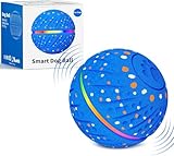 Pipihome Interactive Dog Toys Ball - Smart Moving Bouncing Dog Ball with RGB Lights, E-TPU Material, 3 Play Modes Automatic Rolling Dogs Toys for Small Medium Dogs Keep Them Busy