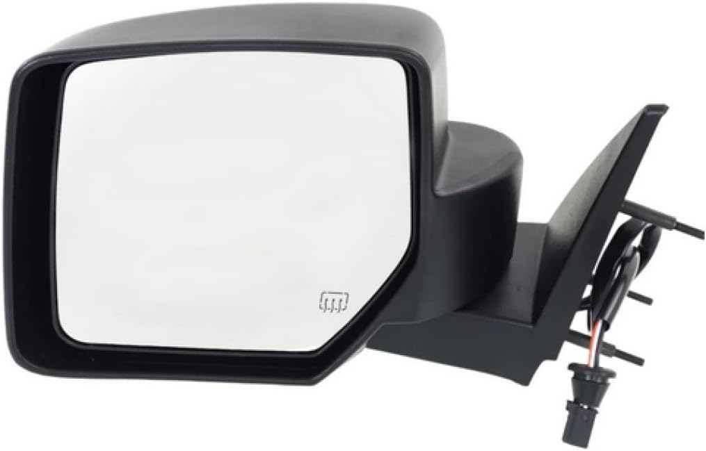 For Dodge Nitro 2007 08 09 10 2011 Door Mirror Driver Side | Power | Heated | Textured | Replacement For 334-5420L3EFH, 55157191AJ | CH1320278