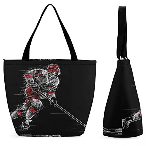 Sac à bandoulière hockey sur glace avec grand volume femme