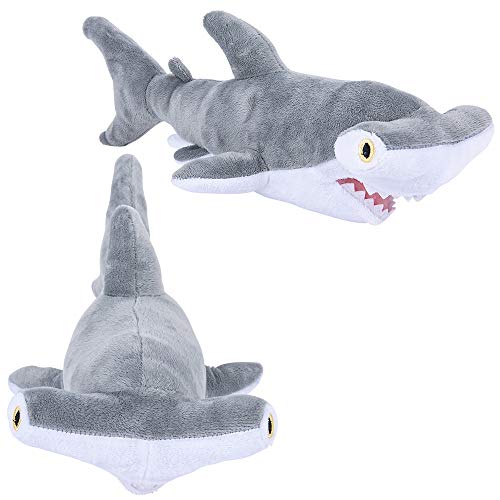 Rhode Island Novelty Cuddly Hammerhead Shark, Ocean Safe Collection, Soft Marine Life Stuffed Animal for Kids, 13 Inch