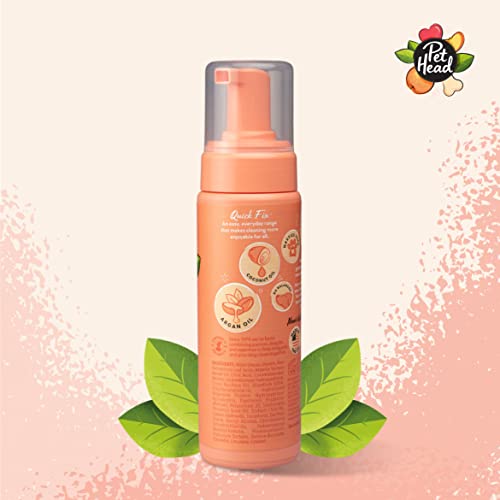 Pet Head Dog Grooming Deodoriser Foam, Quick Fix Foam, for A Simple Dry, Waterless Shampoo for All Dogs Peach, 200 ml, 90442A, 200 ml (1er Pack)