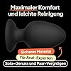 obaie Thick Jiggle Analplug Groß - Silikon Analplug XL Anal Trainer - Silikon Plug für Frauen Männer und Paare - Butt Plug Anal Dehnung Plug Groß Sexspielzeug - Schwarz - Durchmesser: 6 cm #2