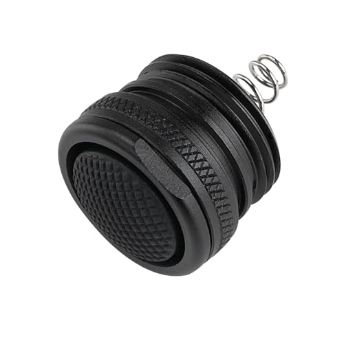 Image of 747013 Flashlight Tail End Switch Replacement for LED Flashlight | Flashlight Tail Cap Switch Replacement Fit LED, HL, HP & HPL Models;Easy to Install, Reliable Durable Construction