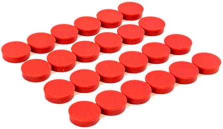 Round Fridge Magnets, Button Shaped, Small Colorful Magnetic Discs for Kitchen, Cabinet or Classroom, Perfect Whiteboard Supplies for Teachers - Bullseye Office