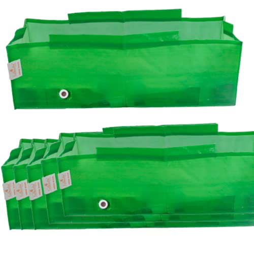 Image of Tathastu The Purity Organics Terrace Home & Kitchen Gardening HDPE Circular 100% UV Treated Grow Bags (Plant Bags), Thick & Durable for Vegetable Fruits and Flower Plants (24'' X 12'' X 9'', 5)