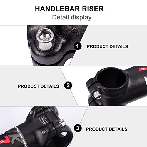 BESPORTBLE Bicicleta Guiador Haste Ajustável Liga de Alumínio Cabeça de Bicicleta Haste Ascendente G