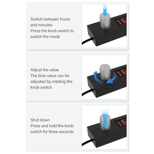 Rallonge 5V avec interrupteur de commande pour ventilateur et lampe USB