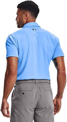 UNDER ARMOUR mens Tech Golf Polo ,(369) Lime Surge / / Black,X-Large Tall - 2