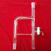 Chemglass CG-1266-10 Series CG-1266 Modified Dean-Stark Distilling Receiver, 50 mL Capacity, 24/40 Joint, 4 mm PTFE Stopcock, 355 mm Height, 240 mm Width