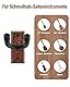 Musbeat Ukulele Wandhalterung 2er Set, Schwarz-Walnussholz 45° V-förmiger Ukulele Hänger, Ukulelehalter Aufhängung für Banjo, Mandoline, Ukelele (Konzert, Ananas, Sopran, Tenor & Bariton)