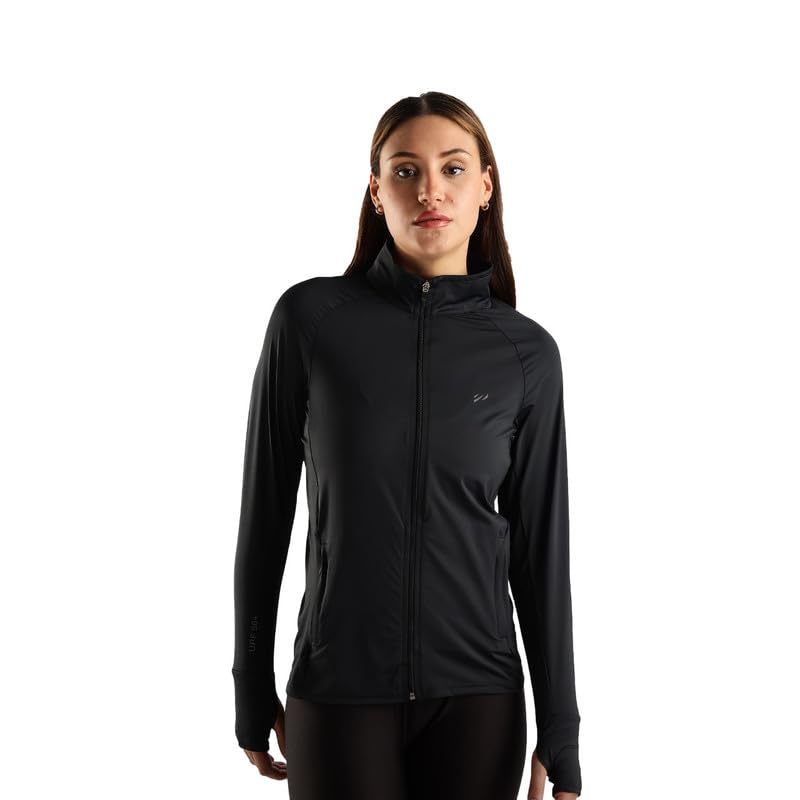 Image of Womens Sunscreen Jacket ICE Pro - UPF 50+ Cooling Jacket for Men & Women|Cool Rush Pro Tech,UV Protection,Breathable,Sweat-Wicking, Anti-Microbial, Lightweight Sun Hoodie for Outdoor Sports & Travel