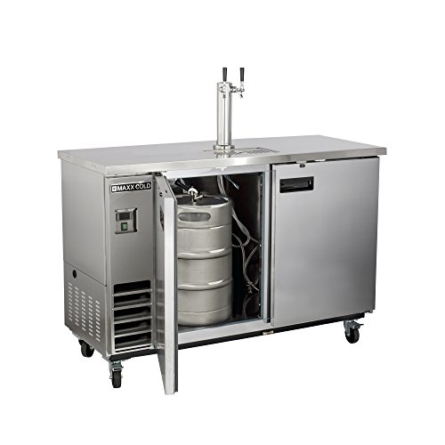 Image of Maxx-Cold MXBD48-1SHC 47.5-Inch-Wide Beer Single Tower /Dispenser in Stainless Steel with 10.5 cubic feet (297L) storage capacity
