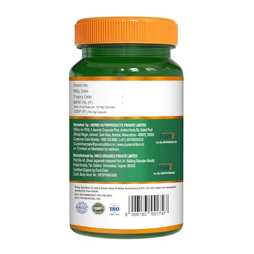 Image of Pure Nutrition Organic Tongkat Ali 1000mg | 240 Veg Capsules (120X2) | Supports Male Wellness | Boosts Energy, Immunity & Stamina | Enhances Stress Tolerance | Natural Herbal Supplement | Gluten-Free