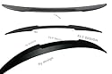 FLY DESIGN 70055 Heckspoiler passend für BMW E90 M3 3er, Heckflügel, Spoilerlippe für Auto Tuning, ABS Kunststoff, Unlackiert