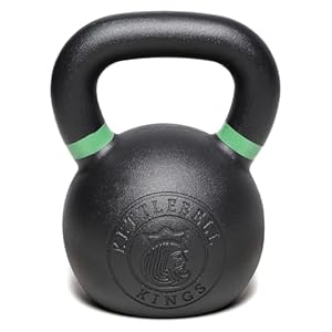 Kettlebell Kings Powder Coated Kettlebell Weights 5-90 LB | Workout Gym Equipment & Strength training sets for Women & Men | Durable Coating for Grip Strength, Rust Prevention- New