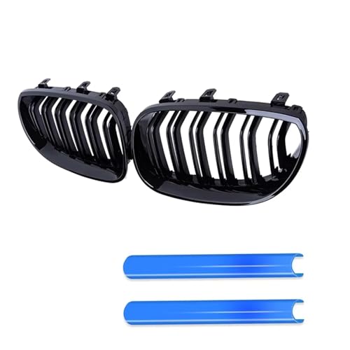 Grille de calandre BMW E60 E61 bandes de garniture bleu antichoc pour pare-chocs