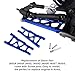 HobbyPark Aluminum Front & Rear Suspension Arms for 1/10 Traxxas Slash 4x4, Stampede 4x4, Rustler 4x4 VXL, Replacement of 3655 Option Hop Ups (4-Pack)