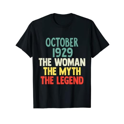 93 Años Octubre 1929 Mujer Mito Leyenda 93 Cumpleaños Camiseta