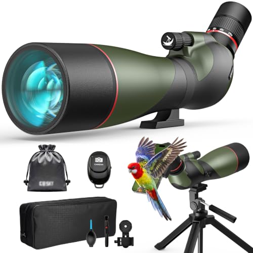 Image of Gosky FalconPro Elite 25-75x85 Spotting Scope w /Remote Shutter for Birding