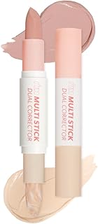 【 アイムミミ/i’m meme 公式店 】韓国コスメ コントロールカラー コンシーラー スティック 化粧下地 色ムラ補正 ピンク ラベンダー グリーン 下地 アイムマルチスティックデュアルコレクター (ソフトピンク, 1)