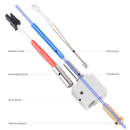 Buse 0,4 mm Kobra 2 et kit tête d'impression 3D avec bloc céramique 24V - 3