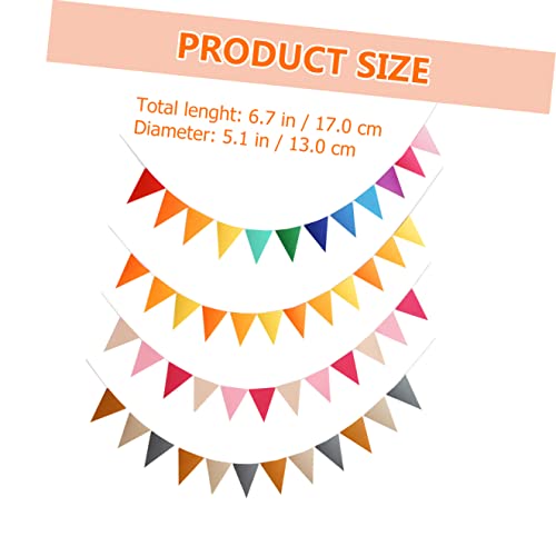 Abaodam 8 Conjuntos De Flâmulas De Decoração Para Festivais Abrindo Celebrações De Feltro Banners De