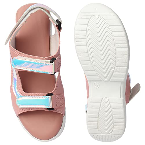 Image of ArranQue Wedge Sandals for Women & Girls, Light Weight Floaters Casual and Stylish Sandal