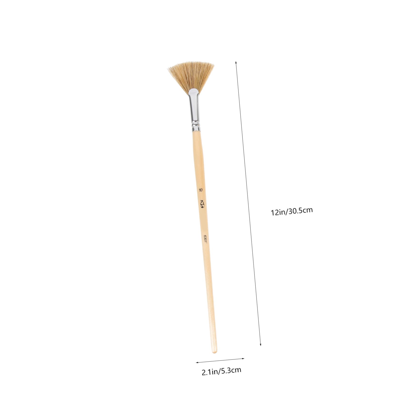 jojofuny 3 Ensembles Pinceaux Éventail Brosse À Peinture Ergonomique pour Aquarelle Et Huile Facile À Nettoyer Convient Aux Artistes Et Étudiants 6 Pièces * 3