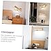 Yardenfun Nordic Solid Wood Study Reading Lamp Warm Light Bedroom Wall Sconce Rotatable Modern Minimalist Lighting Tool for Living and Study