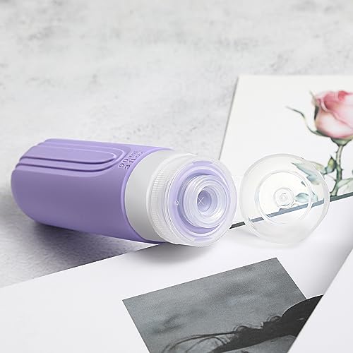 Image of Travel Bottles for Toiletries, 5 Pack TSA Approved Travel Size Containers, 3oz Leak Proof Refillable Travel Accessories for Shampoo Conditioner, BPA Free Travel Bottles with Toiletry Bag