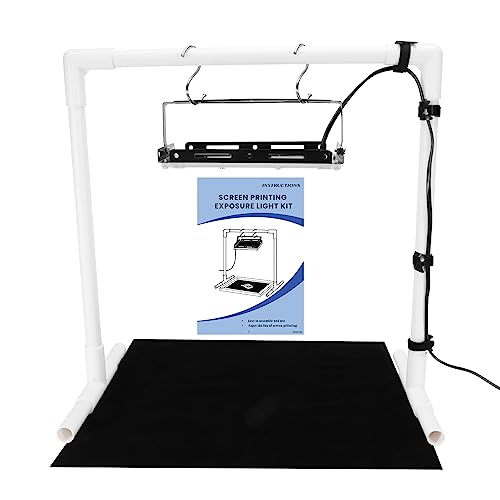 image for Caydo 50W LED UV Screen Printing Light with Light Stand and Black Fabr