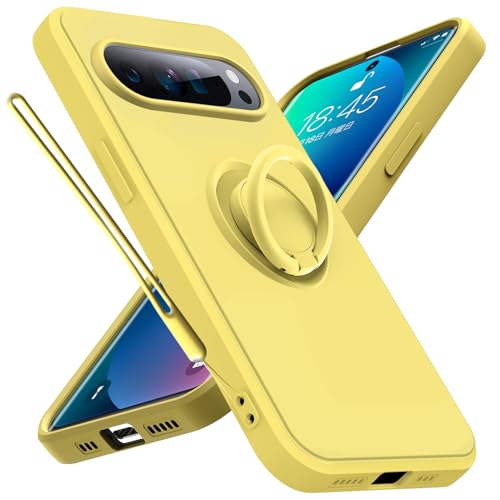 Google Pixel 9 �p �P�[�X �����O �X�g���b�v�t�� Pixel 9 Pro �p �J�o�[ �X�g���b�v�z�[���t�� �\�t�g �V���R�� �P�[�X ������� �ϏՌ� �y�� ���^ �X�^���h�@�\ �ԍڃz���_�[�Ή� �s�N�Z�� 9/�s�N�Z�� 9 Pro �g�уP�[