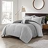 Monbix Queen Bed in a Bag Bed Set All Season Luxury Breathable Microfiber Bedding Collection Cozy Comforter Set Soft…