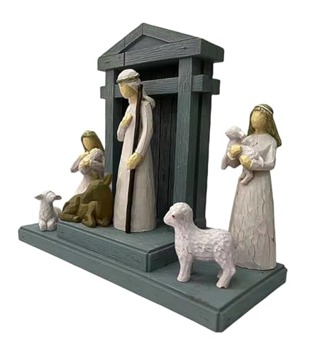 LIVINGBELL 6pcs Christmas Nativity Scene Set — view 4