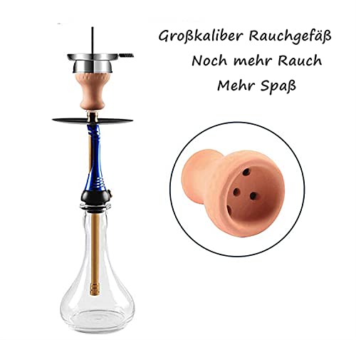 QAVILFLY Shisha Set Hookah Wasserpfeife Kaminkopf Komplettset Molassefänger Umweltfreundliches Material Geschenke für… – Bild 5