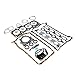Engine Cylinder Head Gasket Set Compatible with A3 8L1 1.8T, Beetle (Car) (Car) and TT Models – Fits Engine Codes 06A198012A, 06A198012