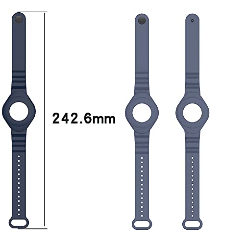Estojo de alça de pulso adequado para Apple Airtag, capa protetora de silicone com pulseira para Air