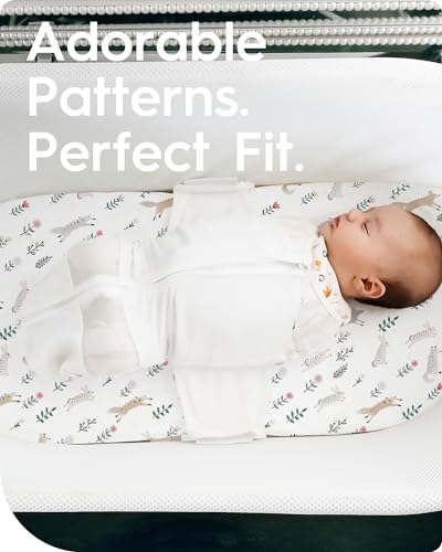 Image of Bassinet Sheets for Baby Boy Girl, TotBasic Buttery Soft Universal Bassinet Fitted Sheet, Compatible with Halo, Mika Micky, Baby Delight, Dream On Me, Maxi COSI and More Bassinet Mattress(Woodland)