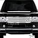 TLAPS 7422438958990 Compatible With 2006-2009 Land Rover Range Rover L322 Chrome Silver Honeycomb Mesh Front Bumper Grill Grille